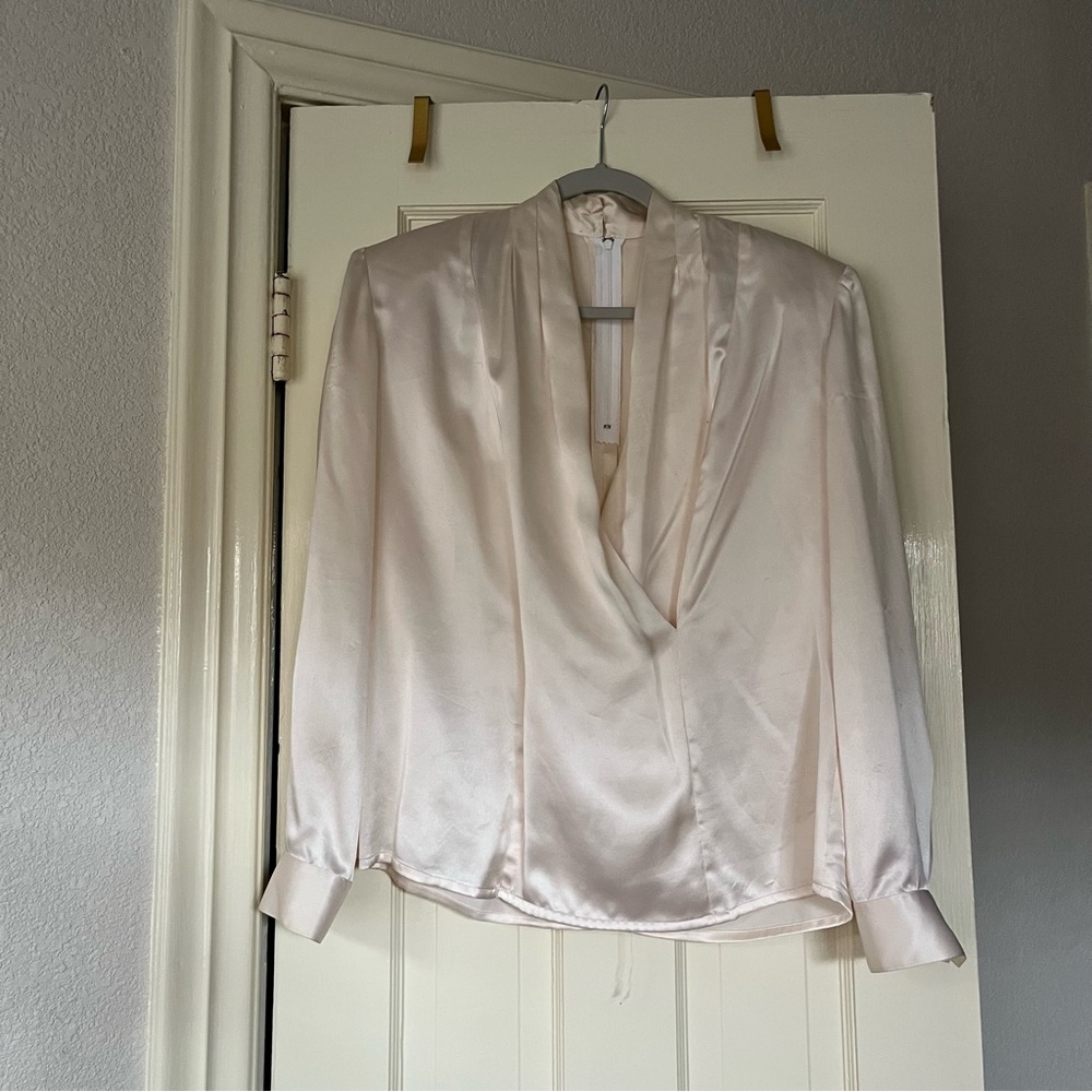 Vintage Silk Ivory Blouse